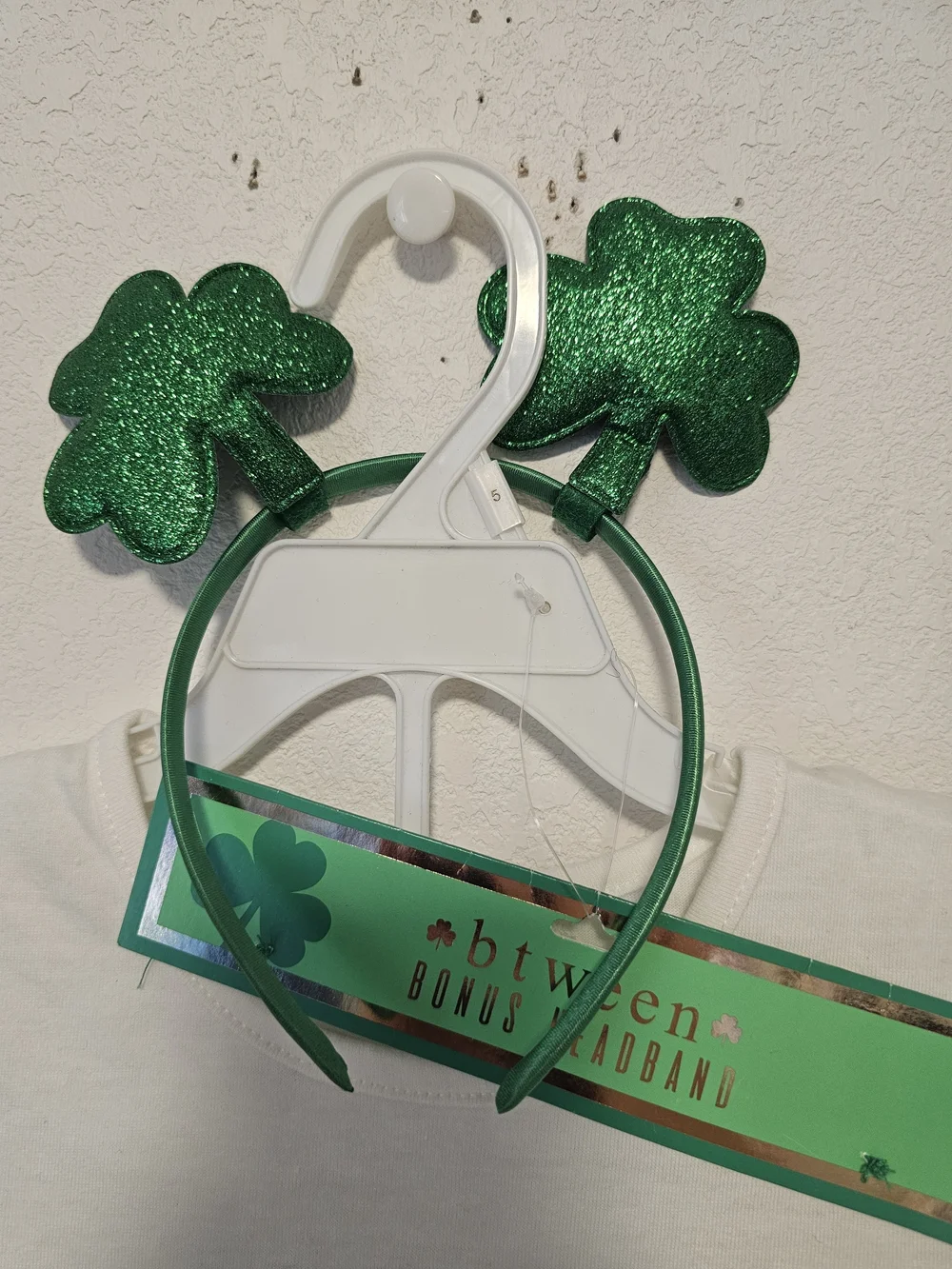 btween St. Patrick's Day Outfit With Headband Size 5 NWT